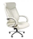 LP 420 white dabīgas ādas krēsls līdz 150kg