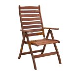 Krēsls BORDEAUX 60x68xH110cm, atzveltne ir regulējama, koks: meranti