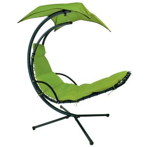 Šūpuļkrēsls DREAM GREEN ar jumtiņu, H205cm, krāsa: zaļš ― Krēslu veikals Bruņinieku 98,Rīga, 10.00-18.00, tālr.67205028, 29104805