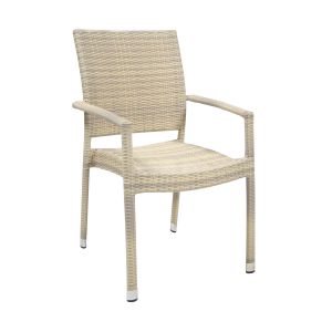 Wicker 3 beige arms dārza krēsls ― Krēslu veikals Bruņinieku 98,Rīga, 10.00-18.00, tālr.67205028, 29104805